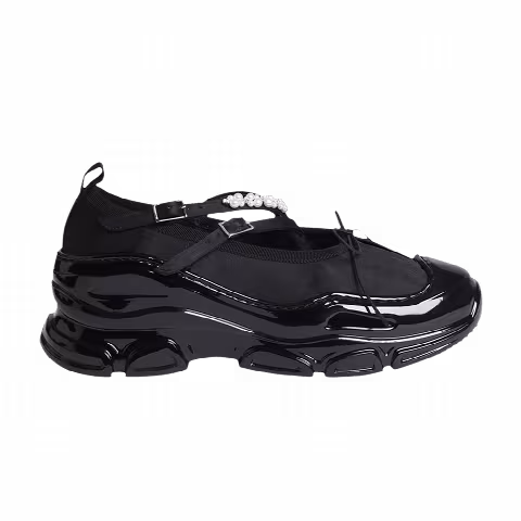 Simone Rocha Wmns Criss Cross Tracker Ballerina 'Black Pearl'