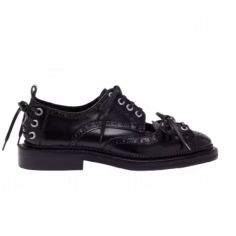 Simone Rocha Multi-Lace Cutout Brogue 'Black'