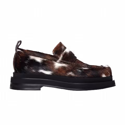 Simone Rocha Heart Toe Platform Loafer 'Cow Pattern'