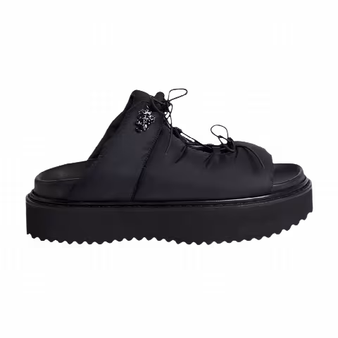 Simone Rocha Wmns Embellished Platform Ghillie Sandal 'Black Jet'