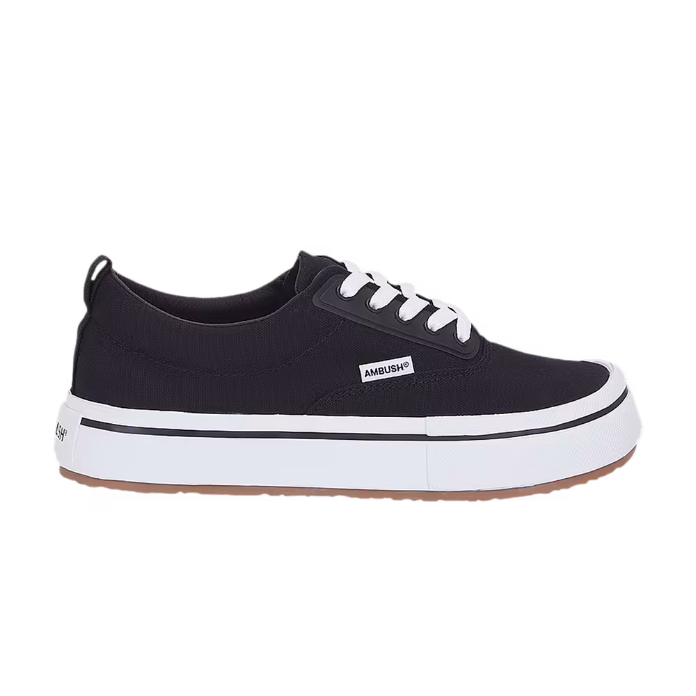 AMBUSH Vulcanized Lace Up Canvas Black