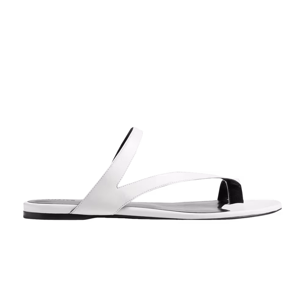 Khaite Women's Aimee Flat Sandal Optic White