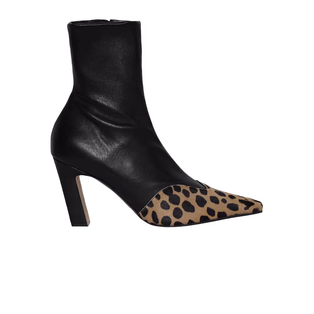 Khaite Women's Nevada Ankle Stretch Boot Camel Black