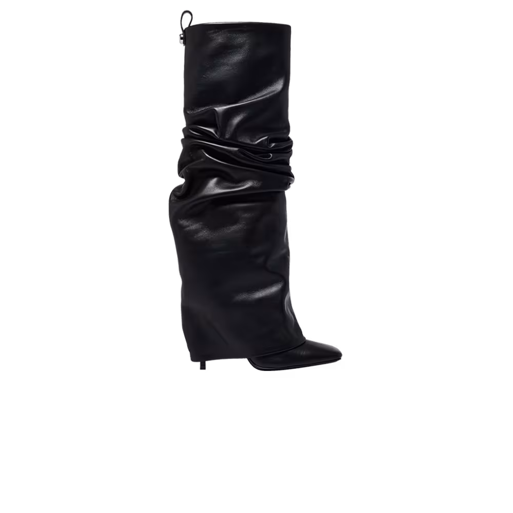 The Attico Women's Rea Tube Tall Boot Black