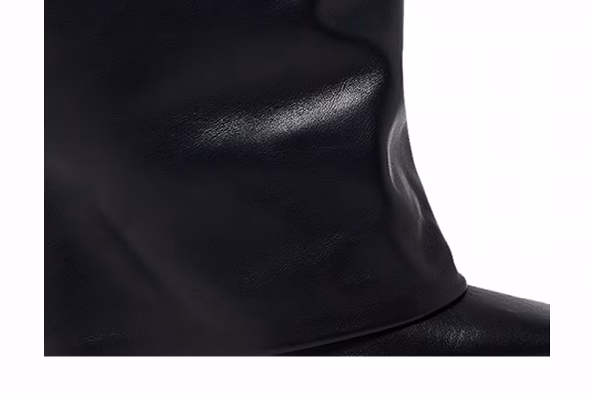 The Attico Women's Rea Tube Tall Boot Black, view 3
