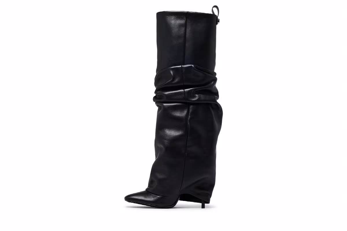 The Attico Women's Rea Tube Tall Boot Black, view 4