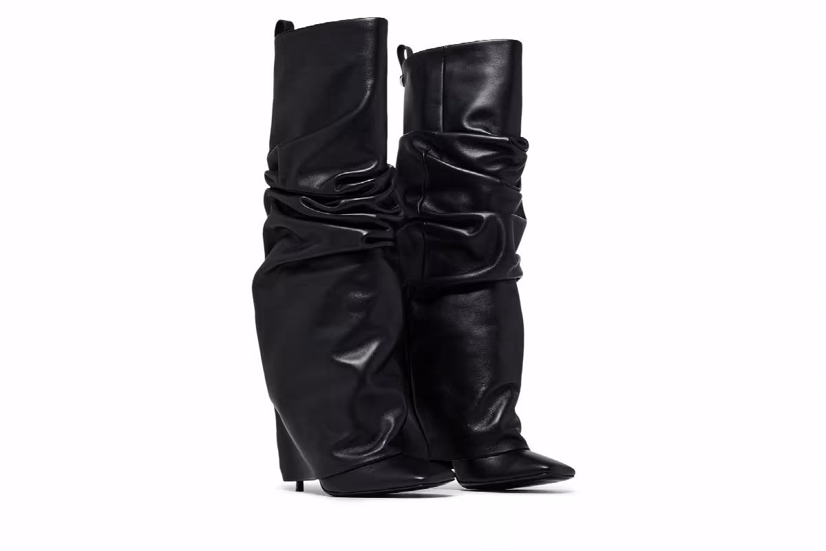 The Attico Women's Rea Tube Tall Boot Black, view 9
