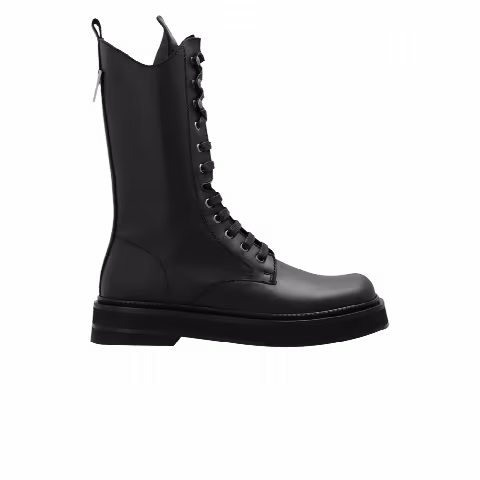 The Attico Robin Lace Up Combat Boot 'Black'