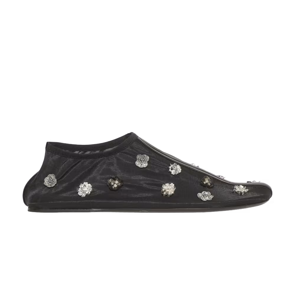 Christopher Esber Women's Embla Beaded Mesh Flat Black