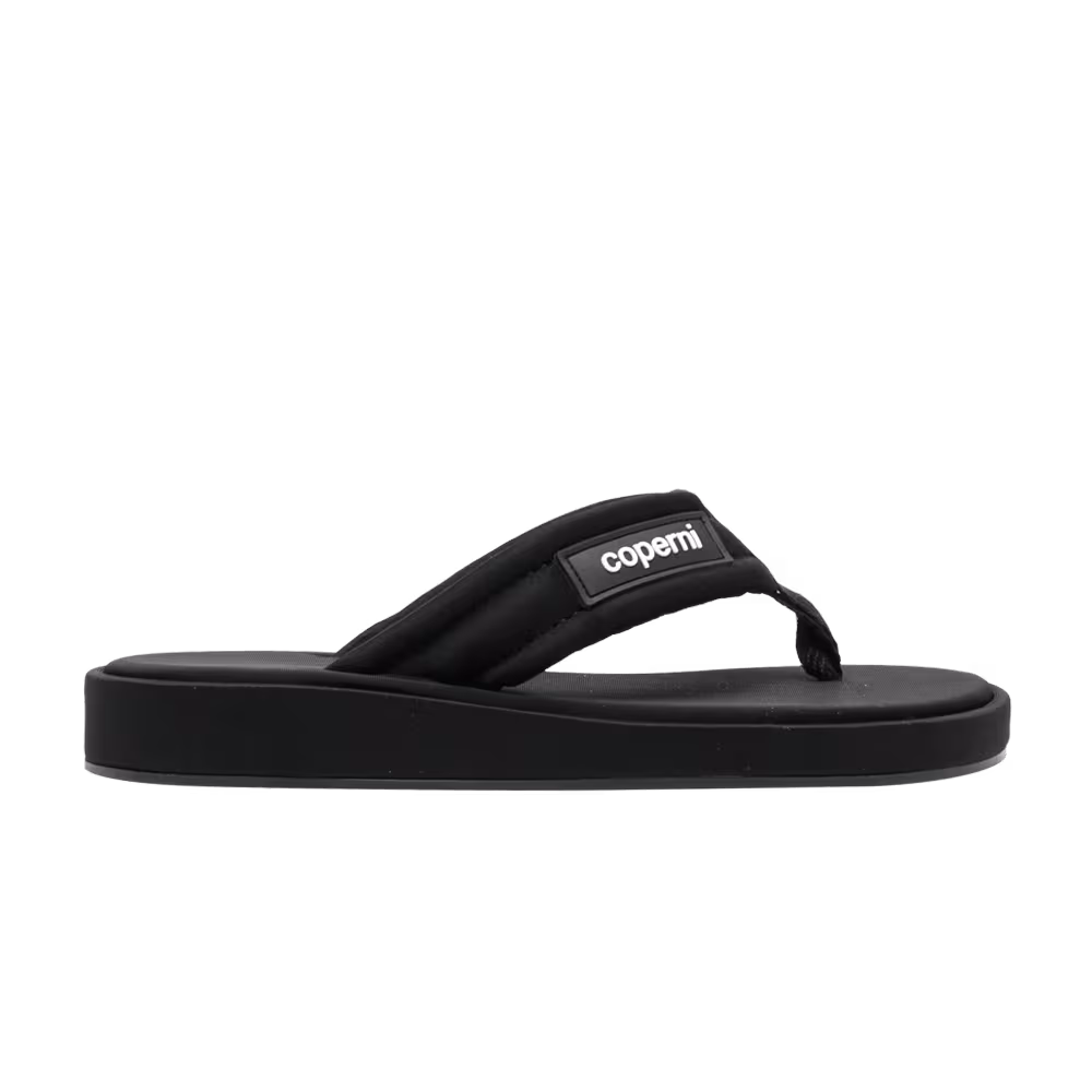 Coperni Women's Logo-Embossed Flip Flops Black