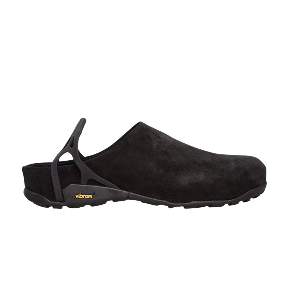 ROA Fedaia Suede Clog Black