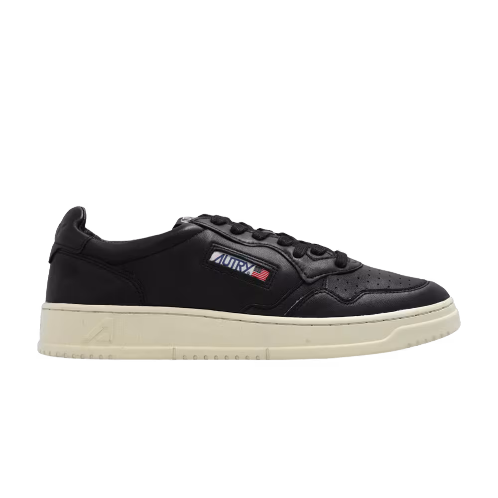 Autry Medalist Low Black Nappa