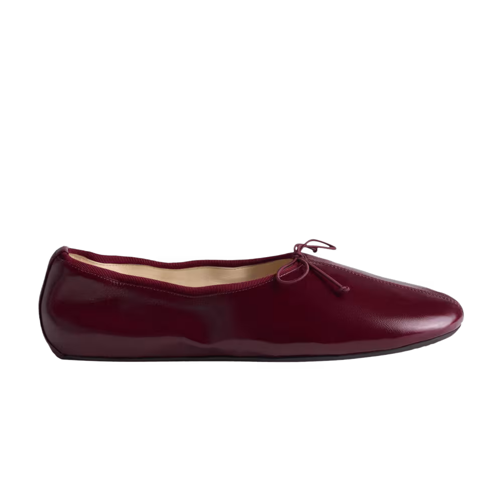 Phoebe Philo Women's Gathered Flat Merlot