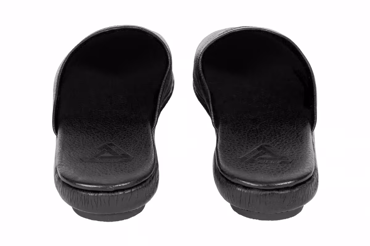 Palace Classic Leather Slipper Black, view 6