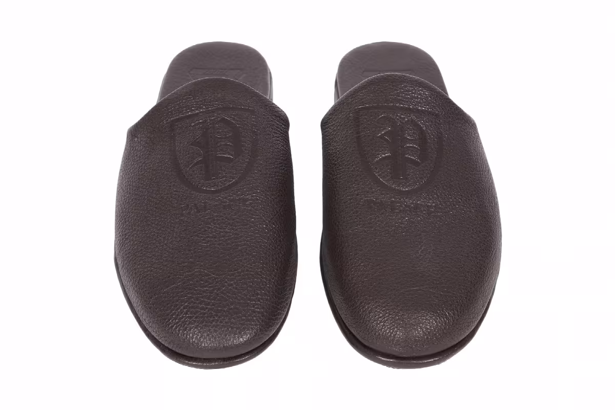 Palace Classic Leather Slipper Brown, view 5