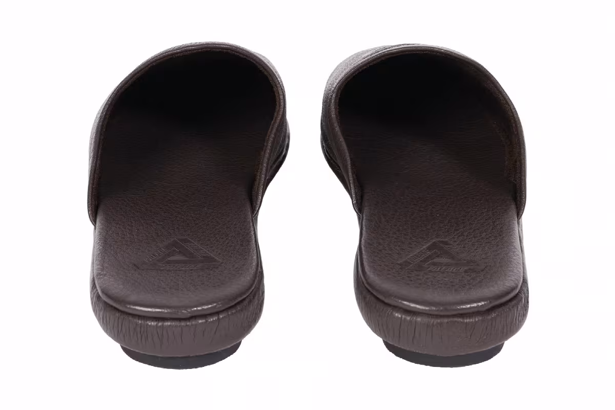 Palace Classic Leather Slipper Brown, view 6