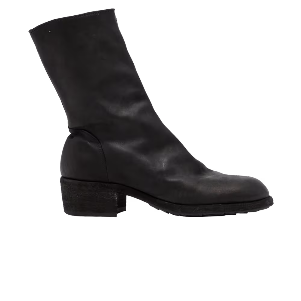 Yohji Yamamoto Pour Homme x Guidi 788Z Front Zip Boot Black