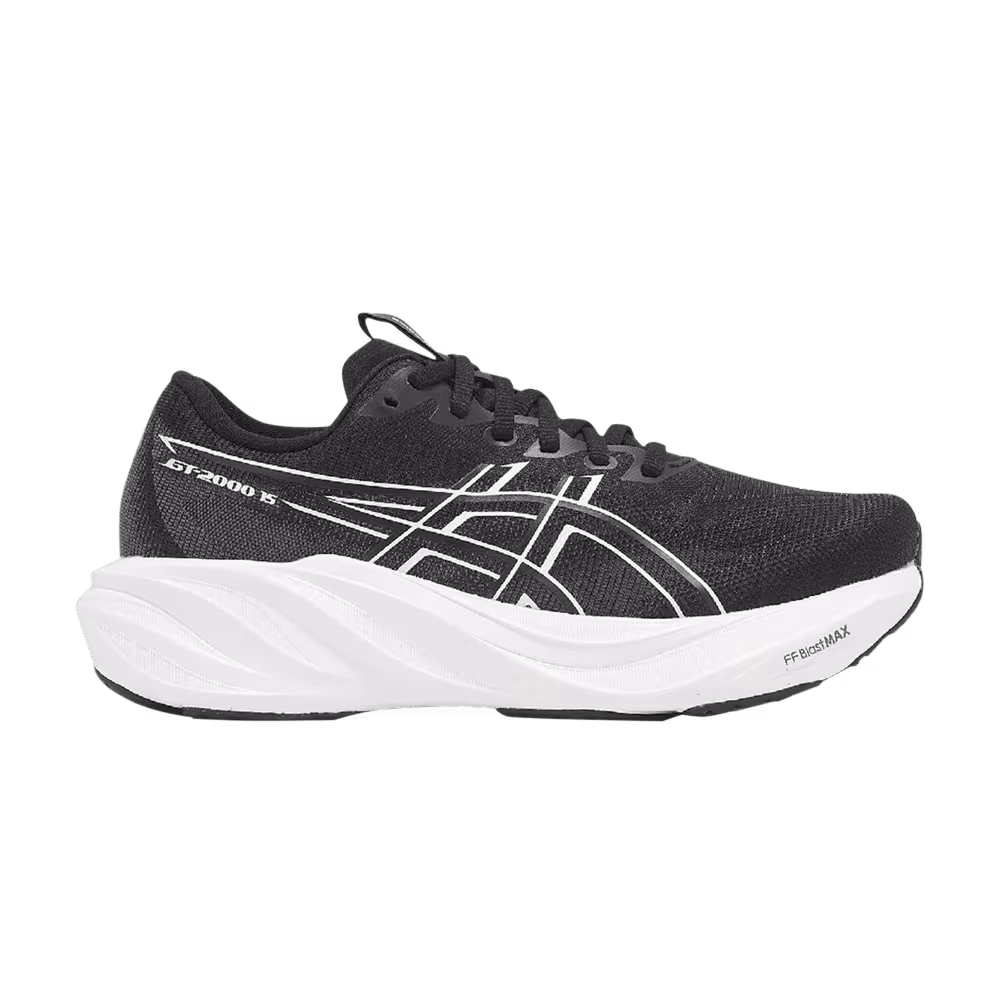ASICS Women's GT 2000 15 D Wide Black White