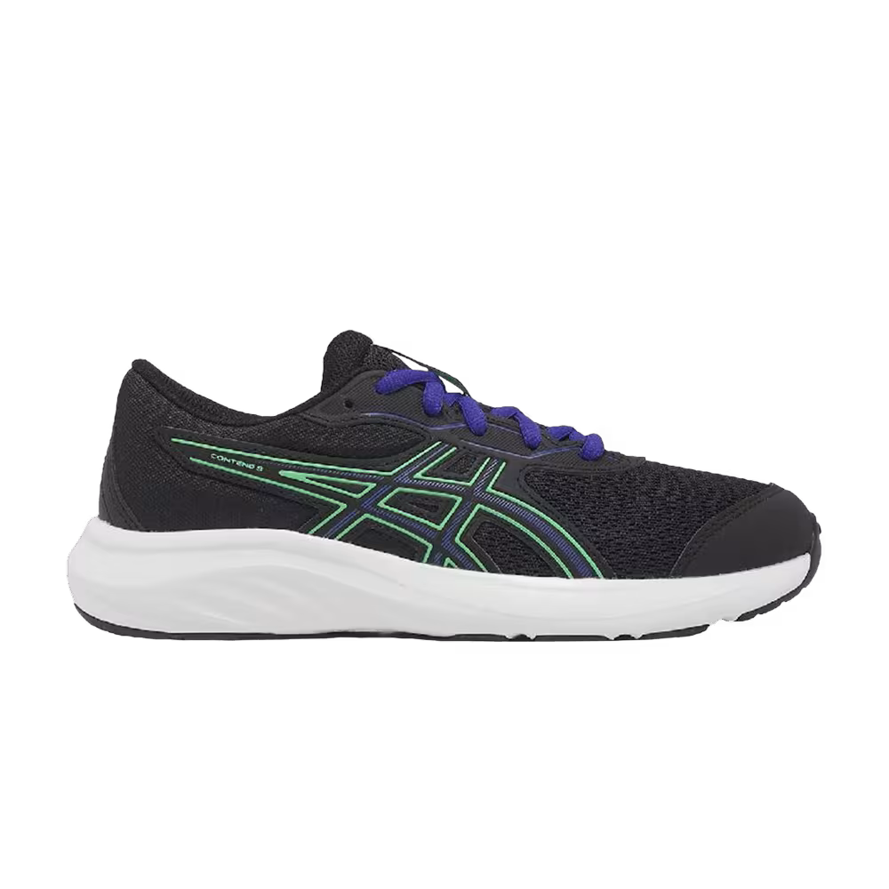 ASICS Contend 9 GS Black Vital Green