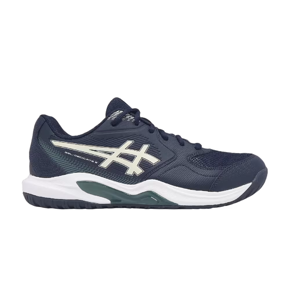 ASICS Gel Dedicate 9 2e Wide Midnight Oatmeal