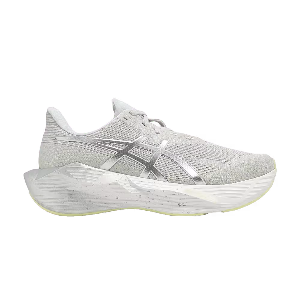ASICS Novablast 6 Platinum Platinum Glow Green