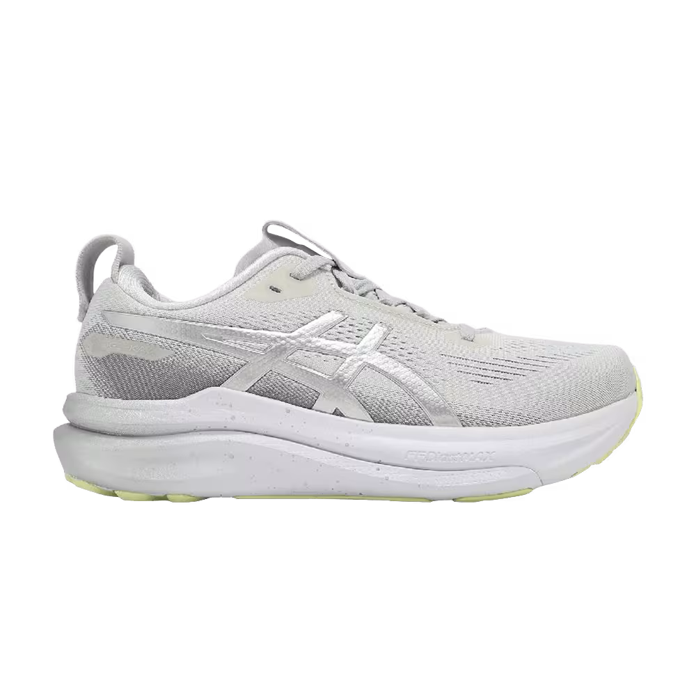 ASICS Women's Gel Kayano 33 Platinum Platinum Glow Green