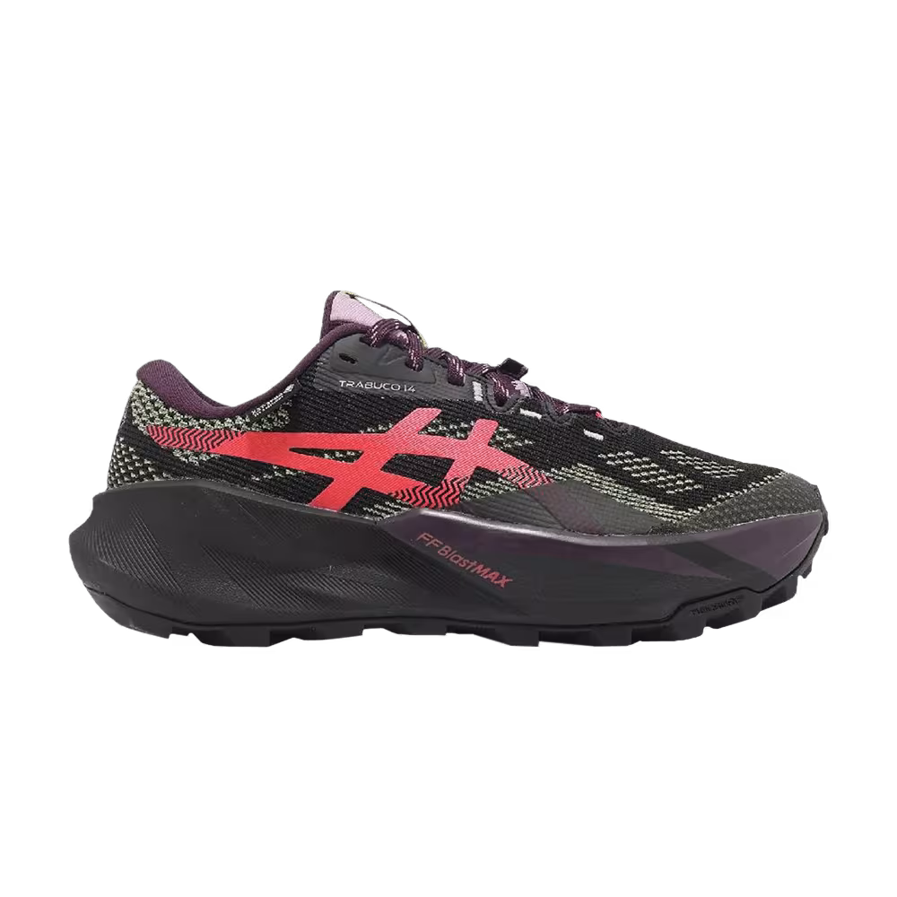 ASICS Women's Trabuco 14 GTX Black Dark Aubergine