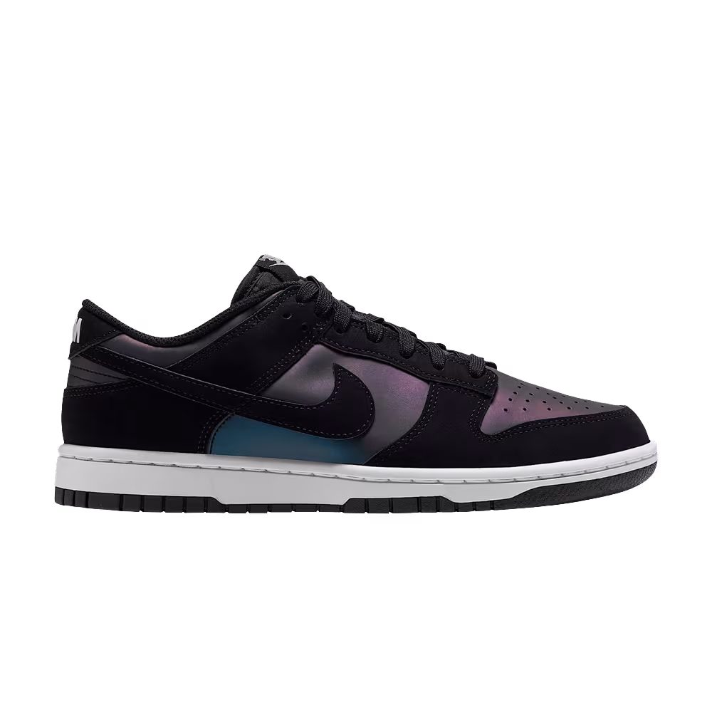 Nike Women's Dunk Low SE Iridescent Black White Black