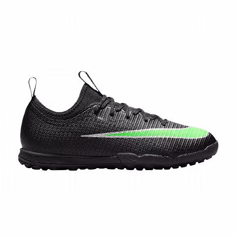 Nike Jr. Mercurial Vapor 17 Academy Turf Low GS 'Black Black Illusion Green'