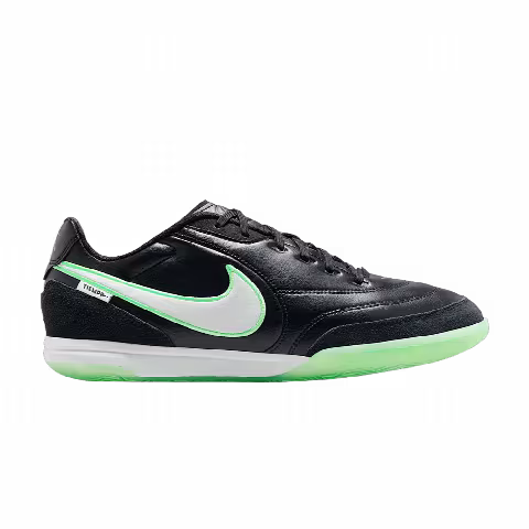 Nike Tiempo Streetgato Indoor/Court Low 'Black Black Illusion Green'