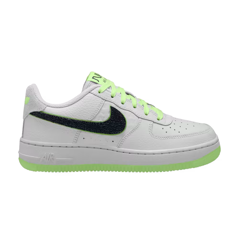 Nike Air Force 1 Low GS Photon Dust Black Barely Volt