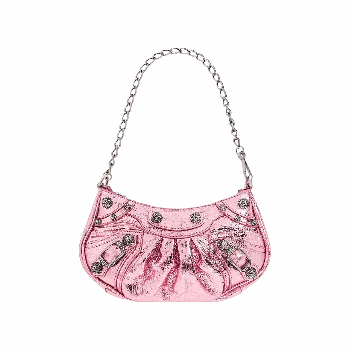 Balenciaga Le Cagole Mini With Chain Met Pink