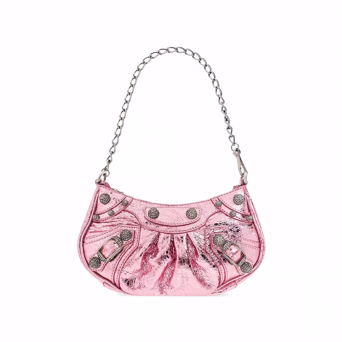 Balenciaga Le Cagole Mini With Chain Met Pink, view 2