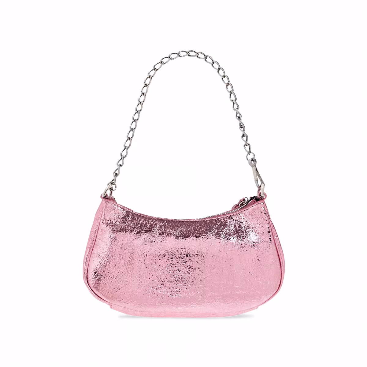Balenciaga Le Cagole Mini With Chain Met Pink, view 3
