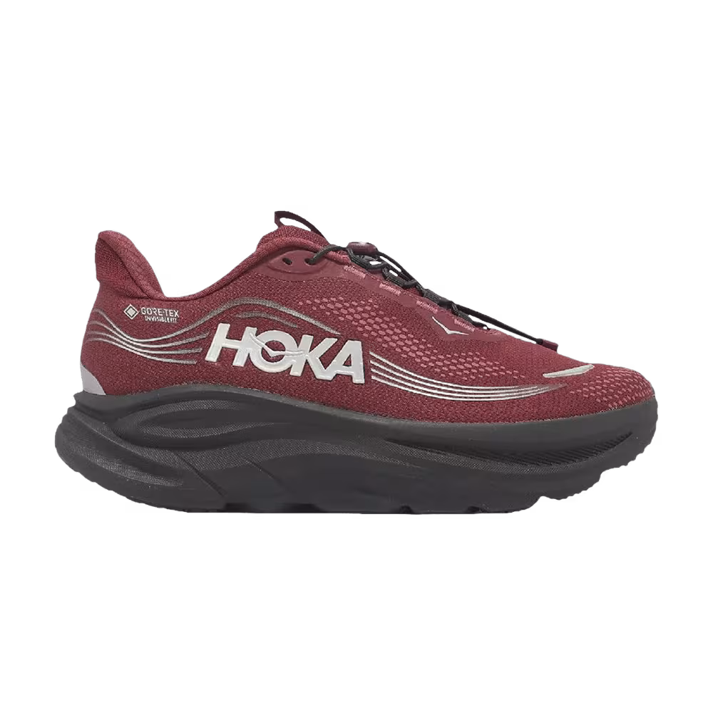 HOKA Clifton 11 GTX 2e Wide Red Silver