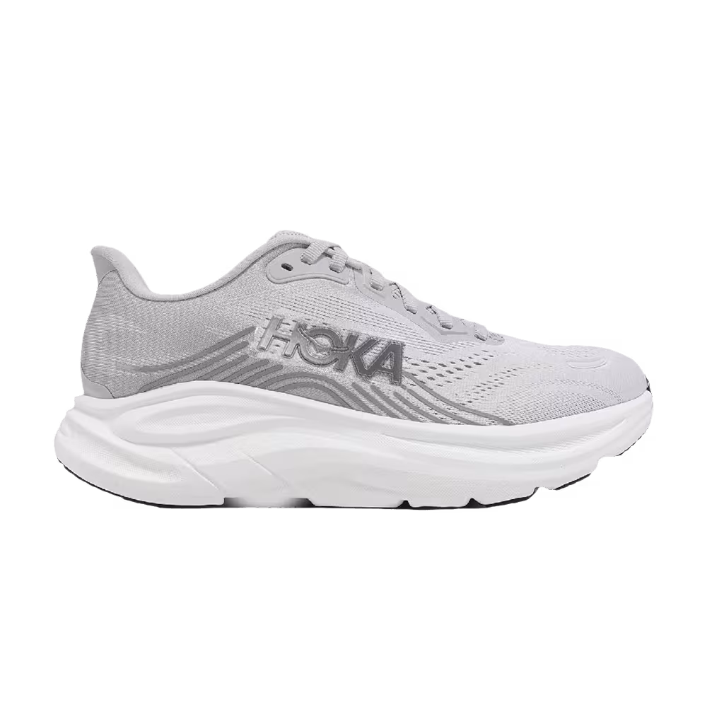 HOKA Women's Clifton 11 D Wide Grey Silver