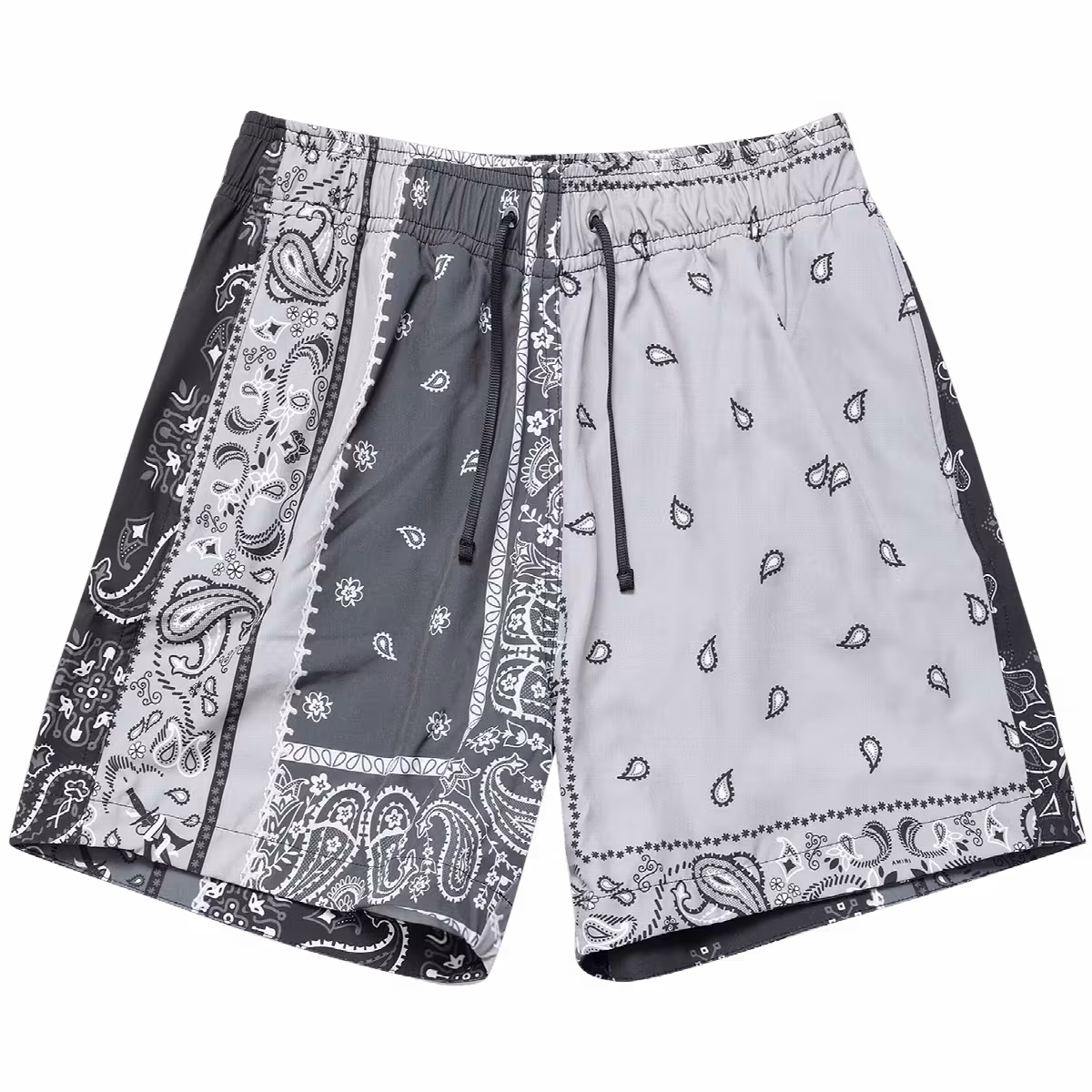 Amiri Bandana Reconstructed Swim Trunk Black