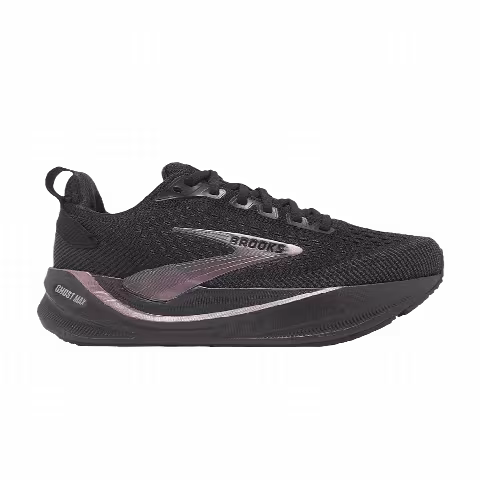 Brooks Wmns Ghost Max 4 D Wide 'Black Black Rose Gold'
