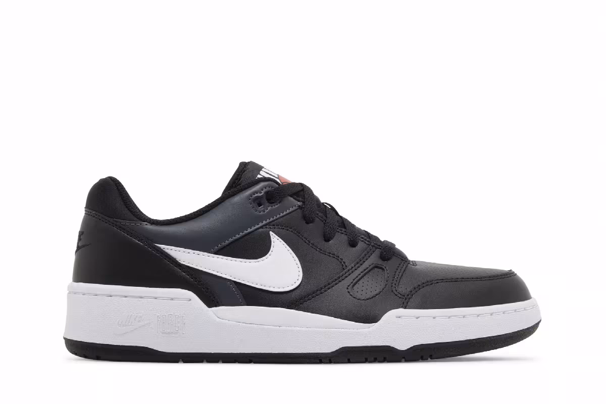 Nike Full Force Low Black White, view 2