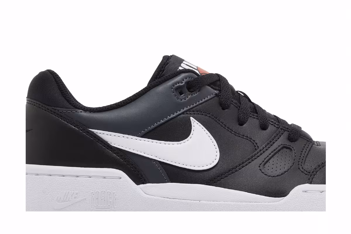 Nike Full Force Low Black White, view 3