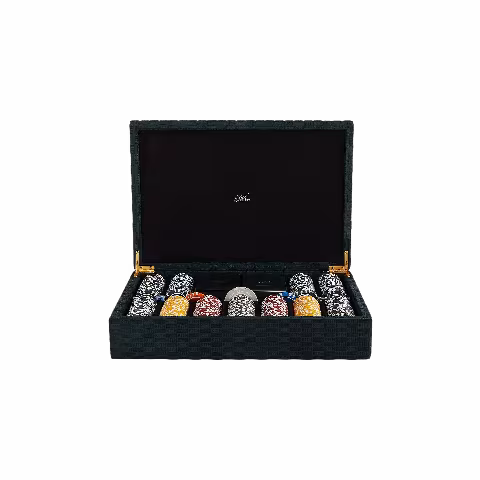 Kith Monogram Debossed Suede Poker Set 'Stadium'