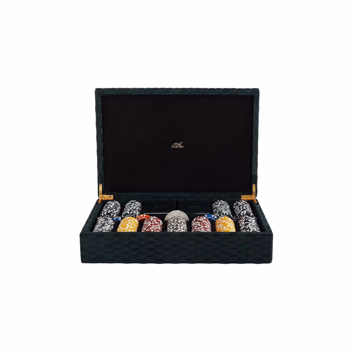 Kith Monogram Debossed Suede Poker Set Stadium