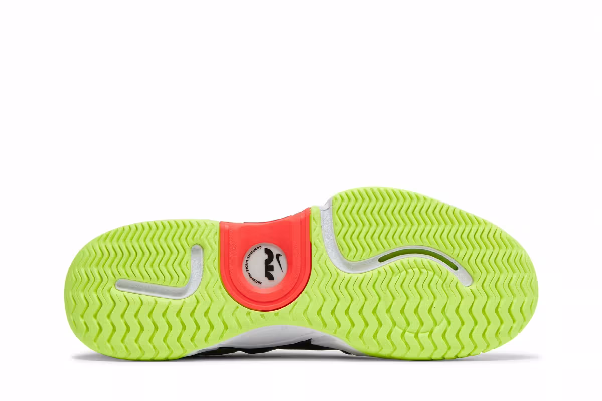 NikeCourt Air Zoom GP Turbo Black Volt, view 5