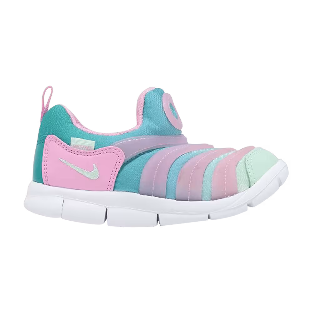 Nike Dynamo Free GS Pink Rise Arctic Green-Energy
