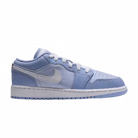 Air Jordan 1 Low GS 'Aluminum White Hydrogen Blue'