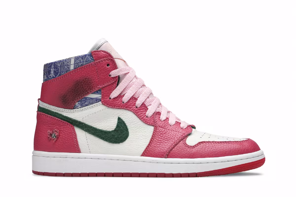 Michael B. Jordan x The Shoe Surgeon x Air Jordan 1 High Casino, view 2