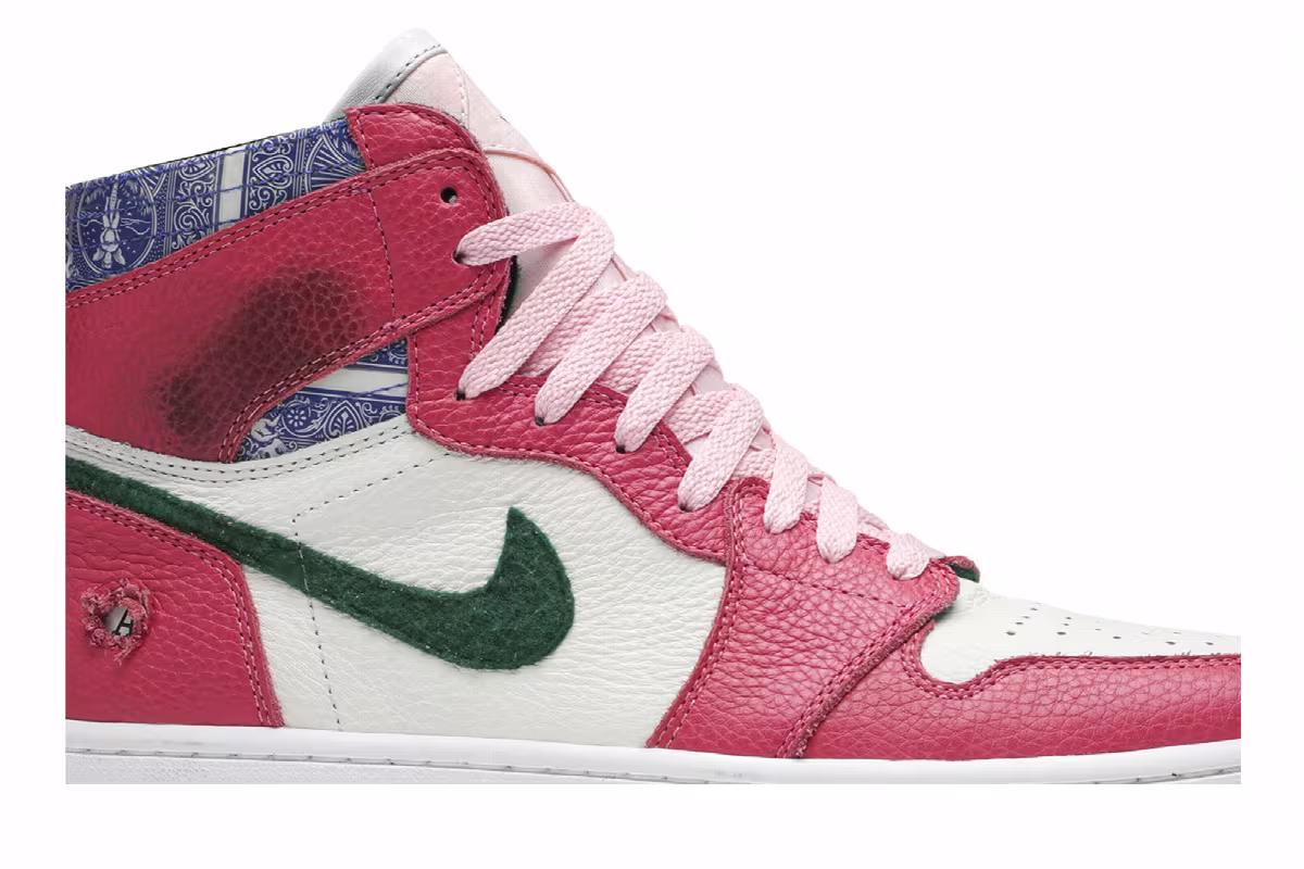 Michael B. Jordan x The Shoe Surgeon x Air Jordan 1 High Casino, view 3