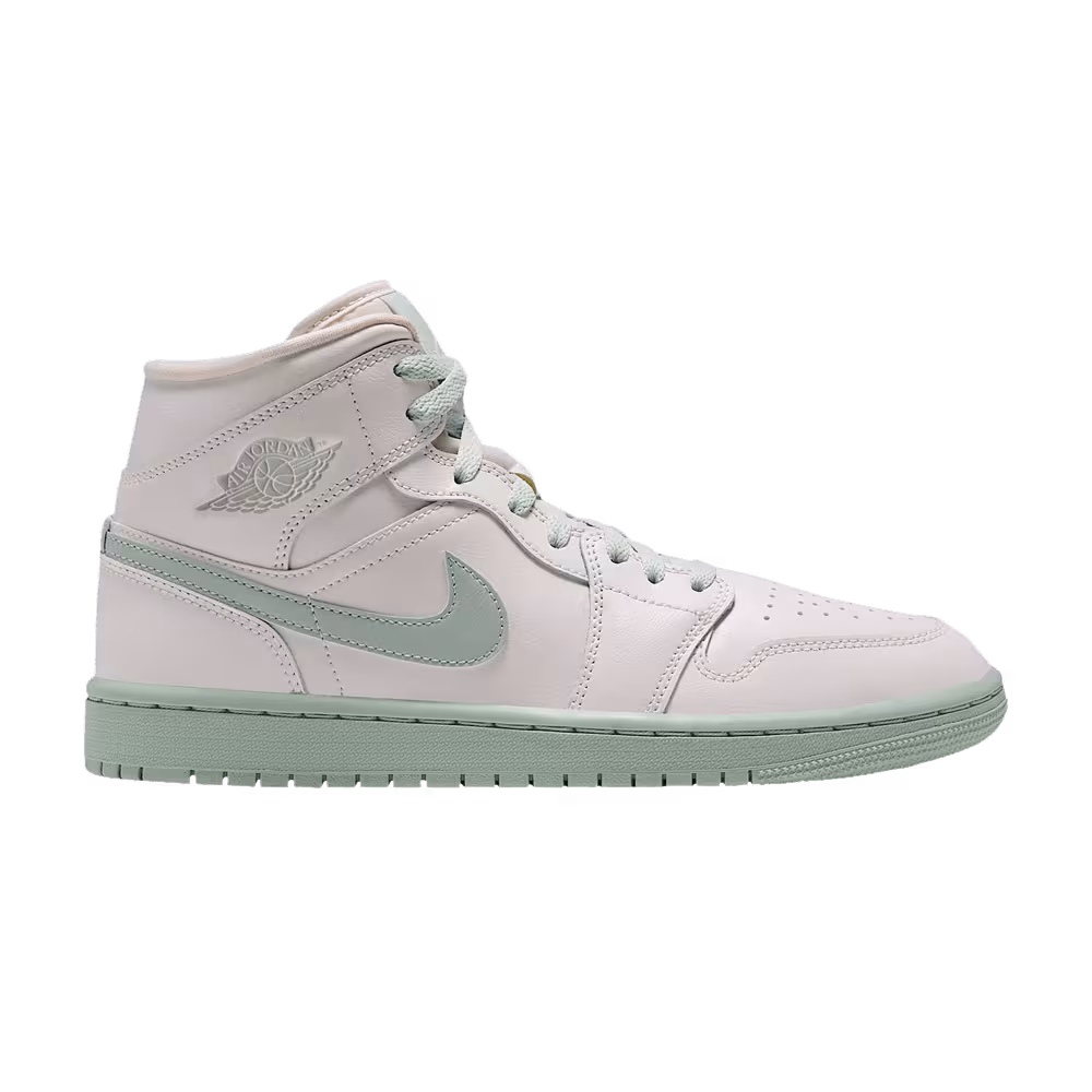 Air Jordan Women's 1 Mid Sail Pistachio Frost