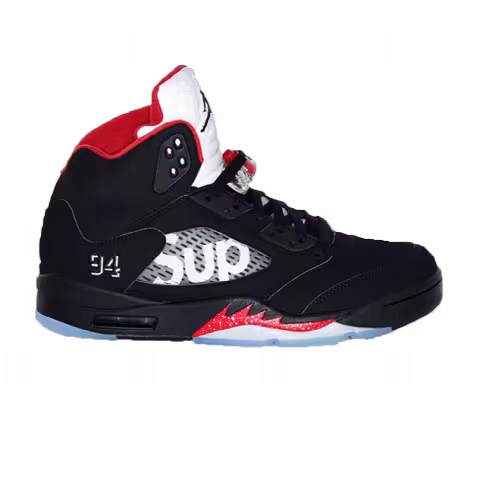 Supreme x Air Jordan 5 Retro 'Black'