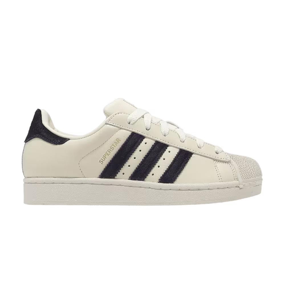 adidas Women's Superstar II Offhite Aurora Black Gold Metallic